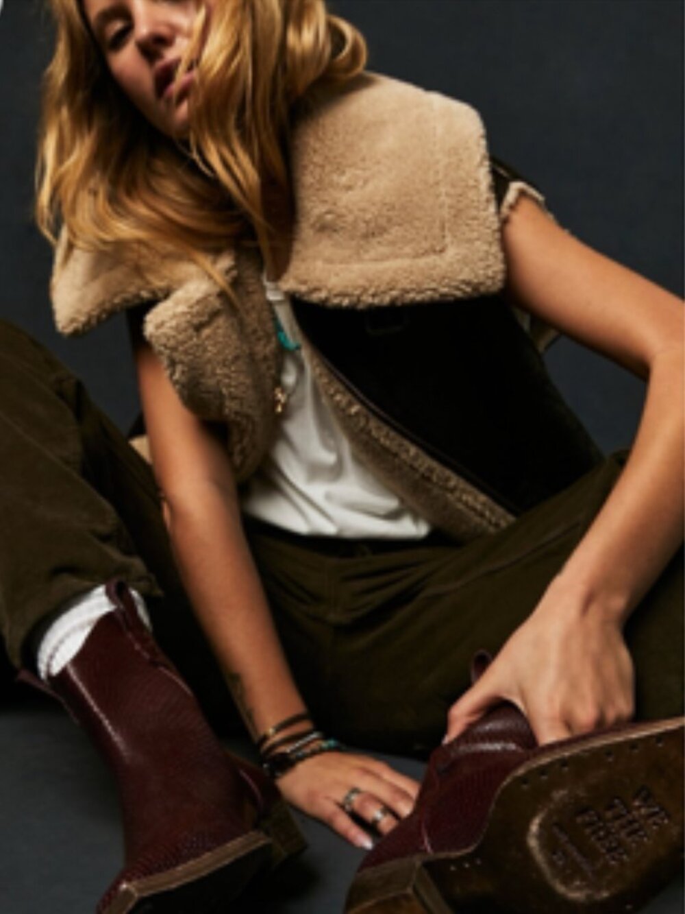 NWT Free People Bad Habits Cozy Vest Medium - Picture 2 of 15
